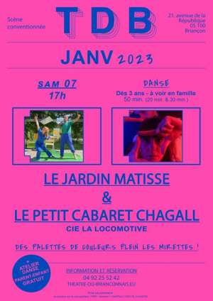 Le petit Cabaret | Chagall et Le Jardin | Matisse - Compagnie La Locomotive - Théâtre du Briançonnais - Du 6  au 10-01-2023