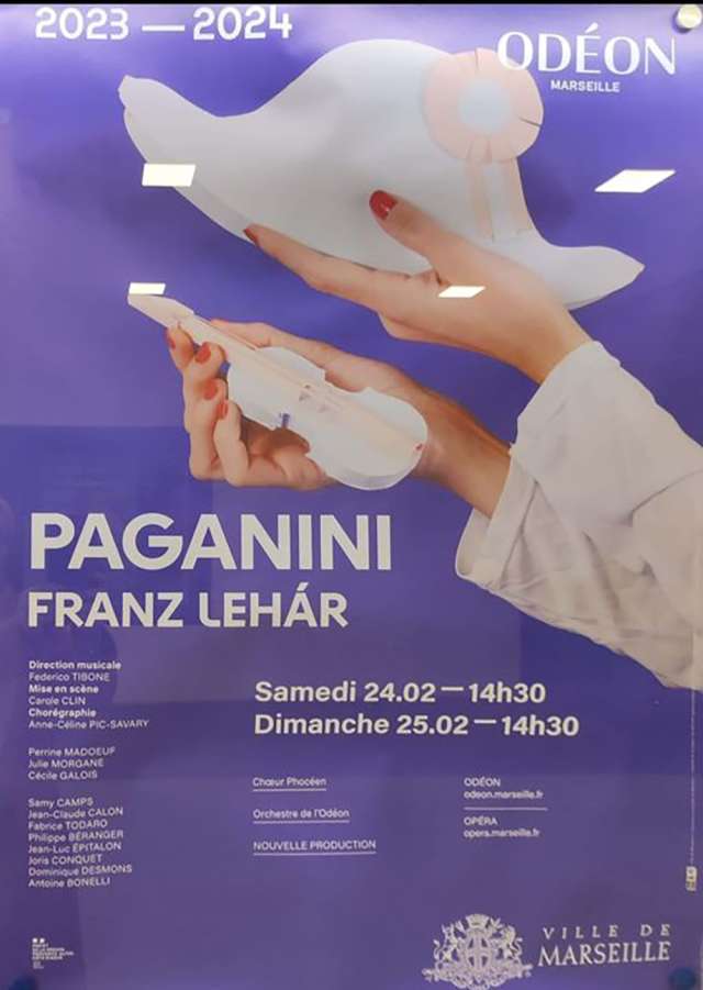 Paganini - Théâtre de l‘Odéon - Marseille (13) - Les 24 et 25-02-2024