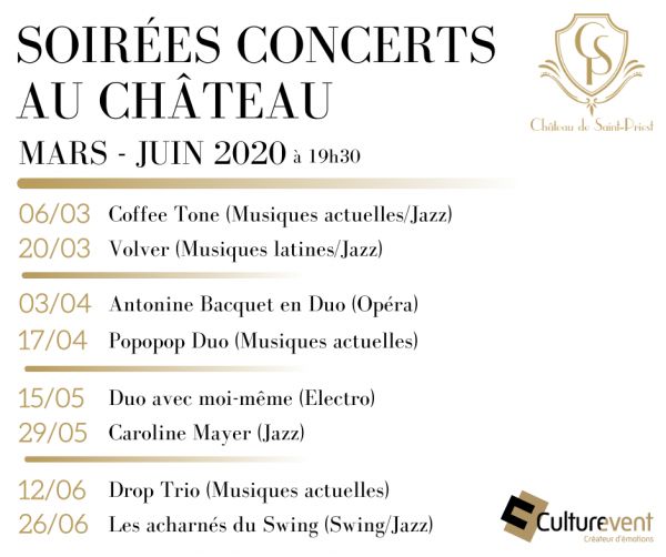 Popopop en concert - Château de Saint-Priest (69) - le 17-04-2020