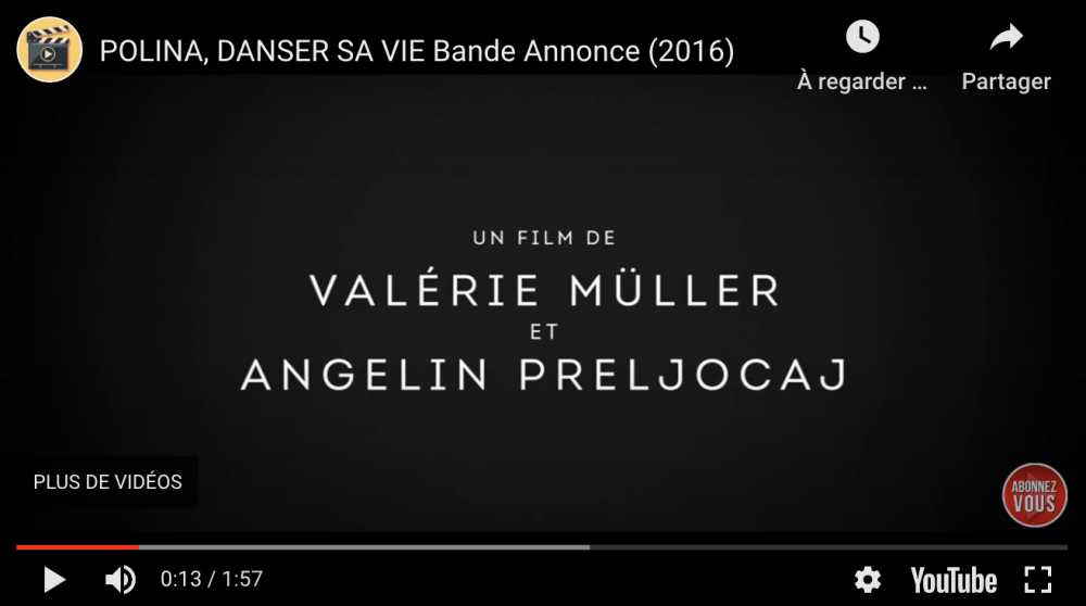 Tournage du film Polina de Valérie Müller et Angelin Preljocaj